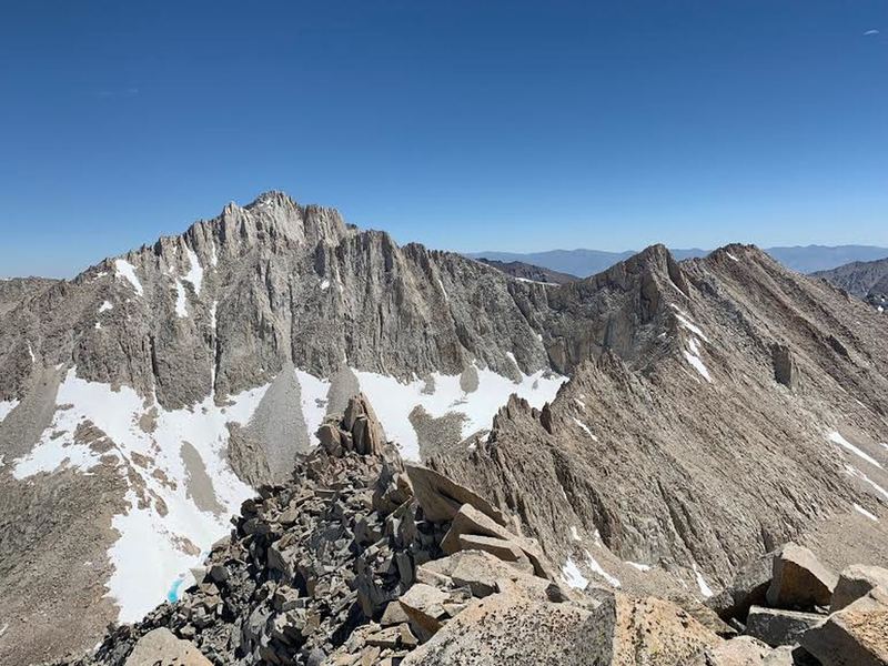 Julius Caesar summit looking at Bear Creek Spire