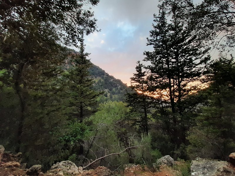 Sunset from the trail