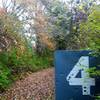 Runway markers can still be seen on the trails.