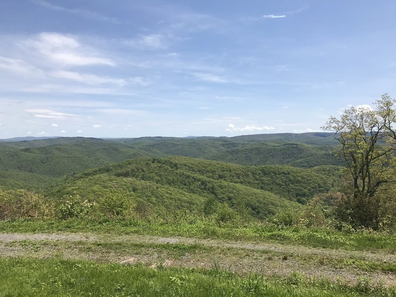 Nice views to the east from the overlook.