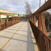 Pedestrian and bike bridge over the Des Plaines River at Willow Springs Road