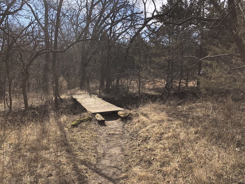 This is a small landmark in the park, I'm guessing the equestrians built it before I started hiking the park in 2000.