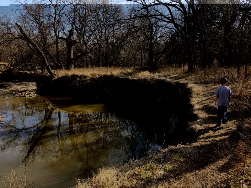 This trail used to be 5+ feet from the edge.