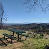 Picnic table on a spur trail.