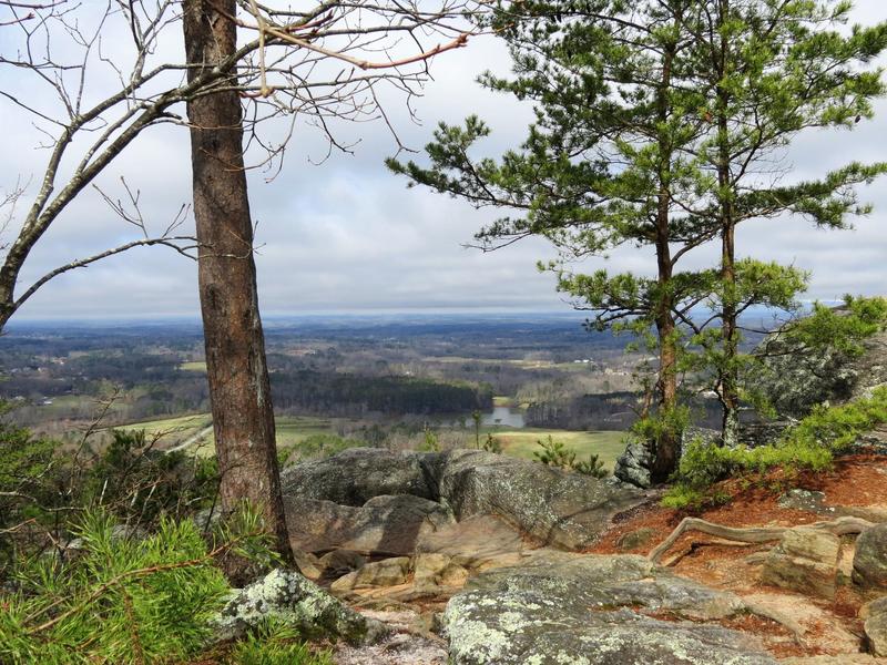 The Indian Seats atop Sawnee Mountain