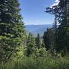 Views into the surrounding mountains from the trail.