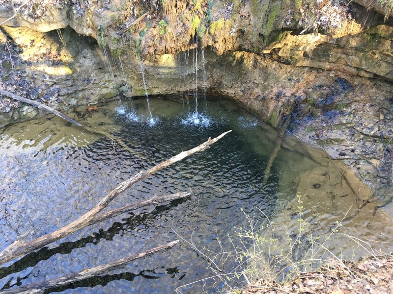 Waterfall and pool