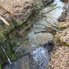 Creek above waterfall