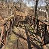 Footbridge at the south end of this trail forces a turn-around and return, making this an out and back hike and not a through hike