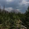 Mountains just before a storm at the Upper Nyack Camp.