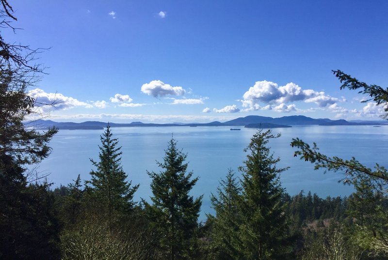 Views of the Puget Sound from the Fragrance Lake Trail.