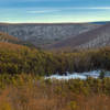 Subtle light from the overlook.