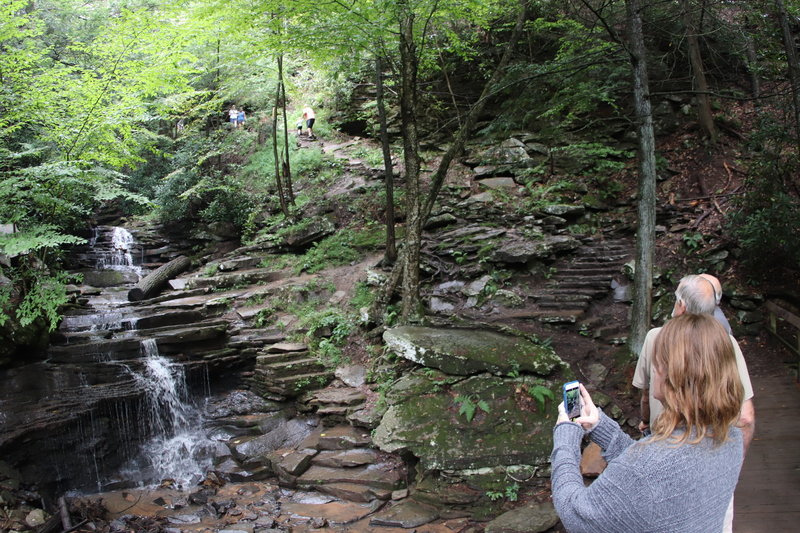 Taking snapshot of Rainbow Falls