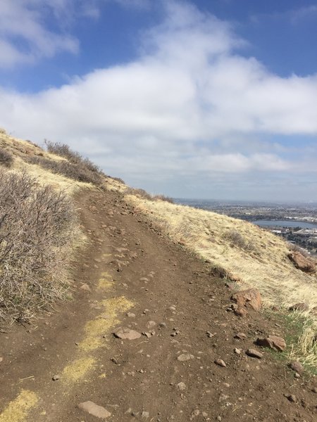 North Table Loop looking northeast toward Denver.