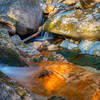 The water in the mountain streams is very clear, still should be filtered before drinking.