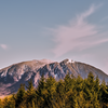 The recent snowfall barely registers on Mount Si