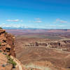 La Sal Mountains and Monument Basin from Grand View Point Overlook