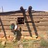 Kirk's cabin, a pioneer from the past. Near here are two backcountry camp sites.