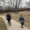 This paved trail is only for hiking/walking.  Equestrian and bike paths are completely separate, please obey the signs throughout the park