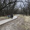 Another section in the woods, equestrians are allowed to ride along side the path.