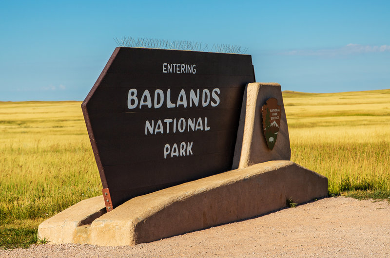 Badlands National Park Sign