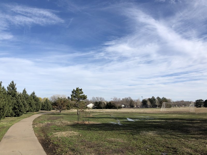 North side of the park by the soccer field.