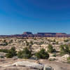 A surreal landscape with canyons as far as you can see