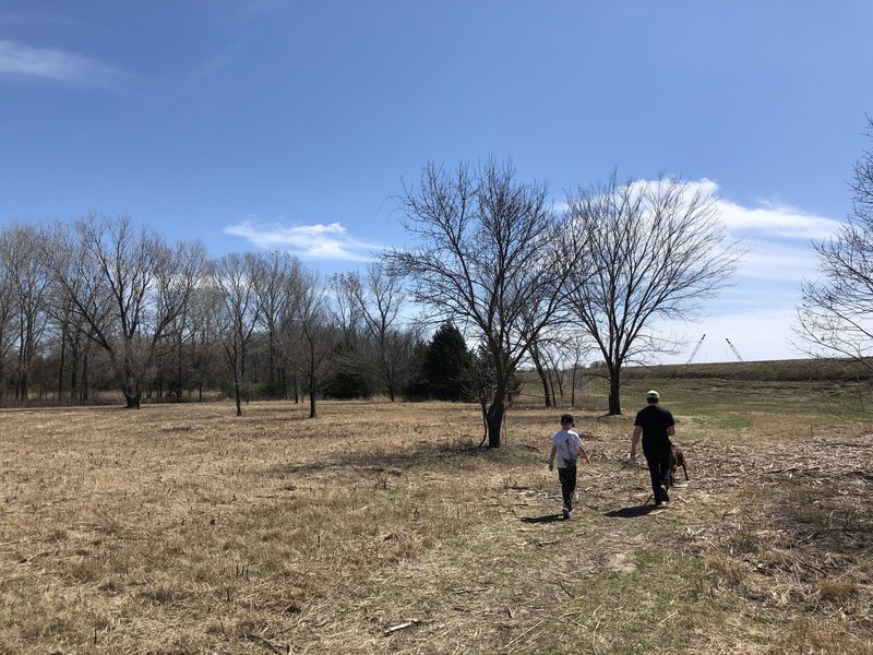 The grass around this trail in the summertime is waist to chest high. Spray for ticks!