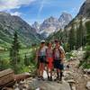 Posing with the Teton Range on the way to Lake Solitude