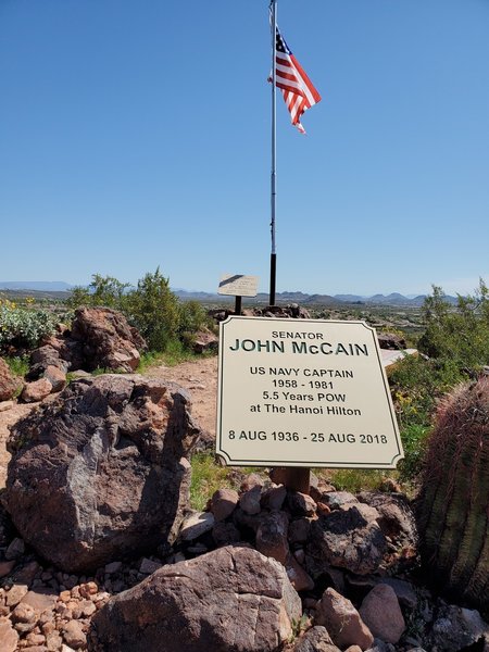 Memorial at the flagpole