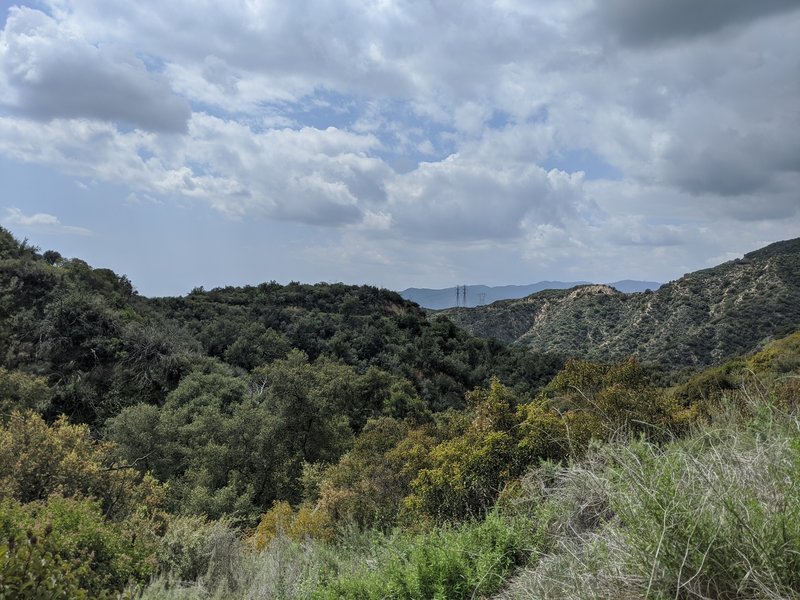 Top of El Prieto Trail before you start hiking the saddle