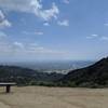 View at at the Junction of Fern Truck and Brown Mountain Trail. There are two benches to appreciate the view.