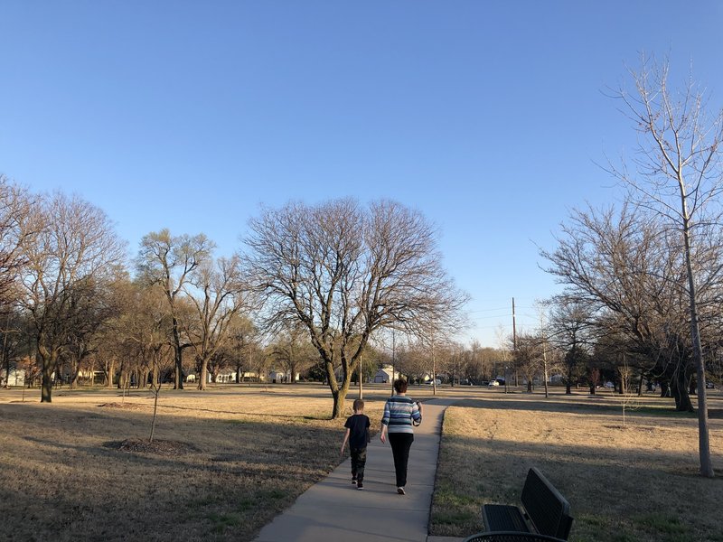 There's a decent number of trees in this park compared to some, probably provides decent shade in the summer.