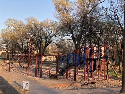 Fun for the kids while you walk the perimeter!