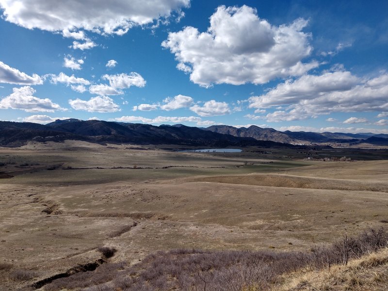 Aurora Rampart Reservoir in the distance.