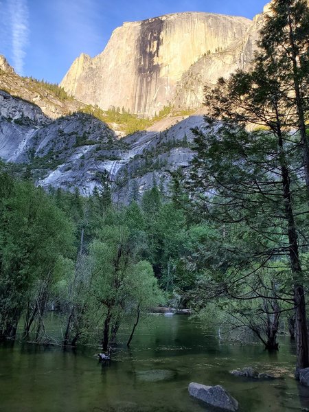 Mirror Lake with Half Dome in the background