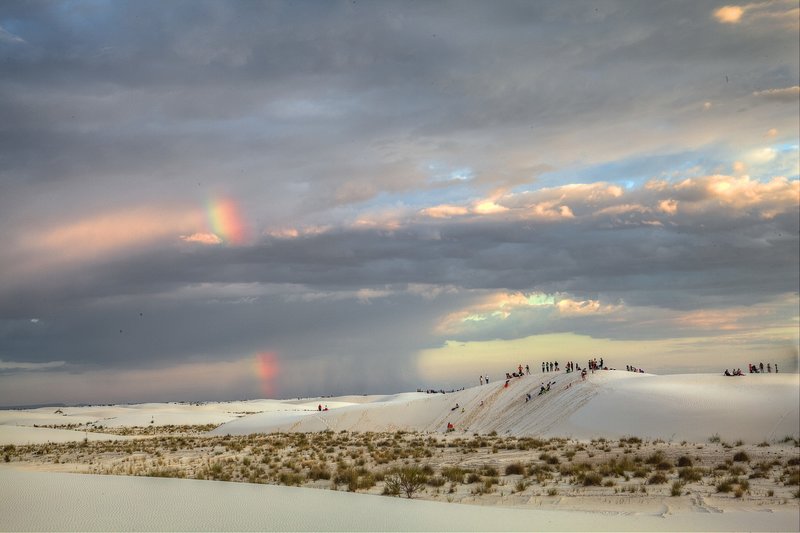 Rainbow over White Sands