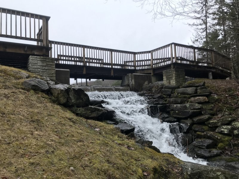 Small cascade below the boardwalk.