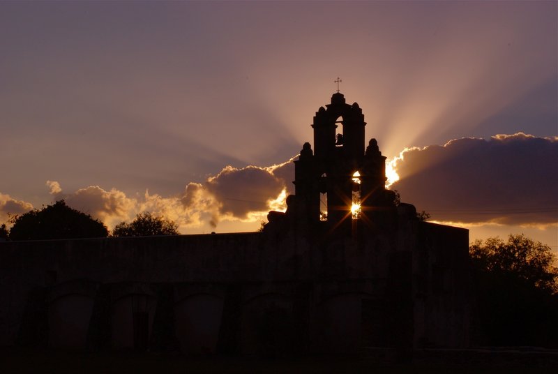 Mission San Juan at Sunset