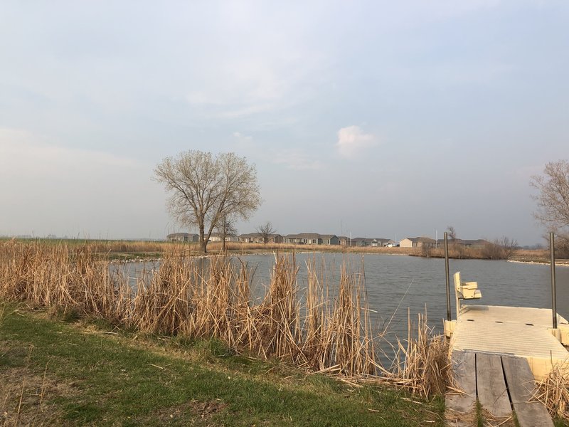 Peaceful fishing pond