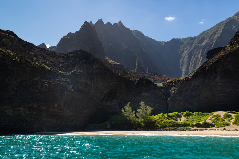 Honopu Valley Na Pali Coast Kauai Hawaii