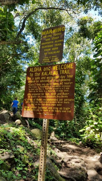 Start of the Kalalau Trial, Kauai