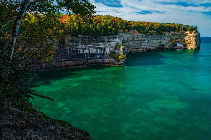 Pictured Rocks National Lakeshore, Munising - Hike into this location and cleared the tree line to to see this glorious view.