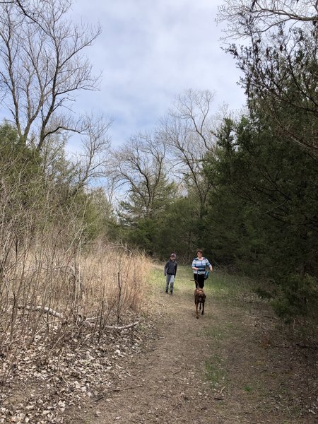 There's a mix of trail surfaces that are sandy and then loamy.