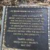 Memorial stone at a second homesite.