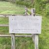 Memorial trail sign