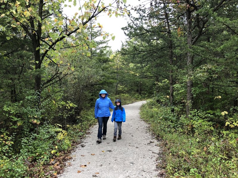 The bridge access hike is kinda steep in one location, but overall a pretty nice connection to check out the bridge over the Des Moines River.