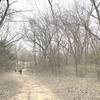 The trail close to the community building.