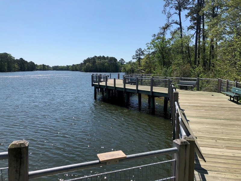 Fishing dock at Lake Smith/Lake Lawson Natural Area