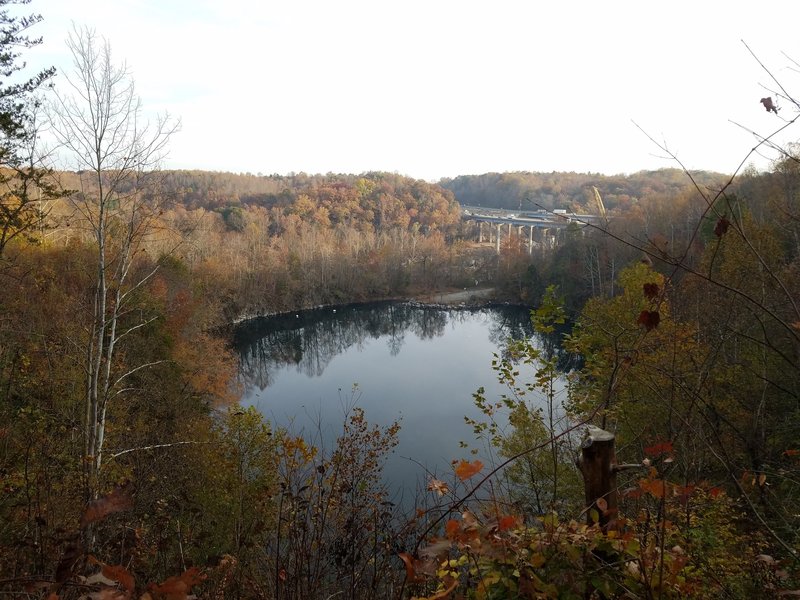 View from above the quarry